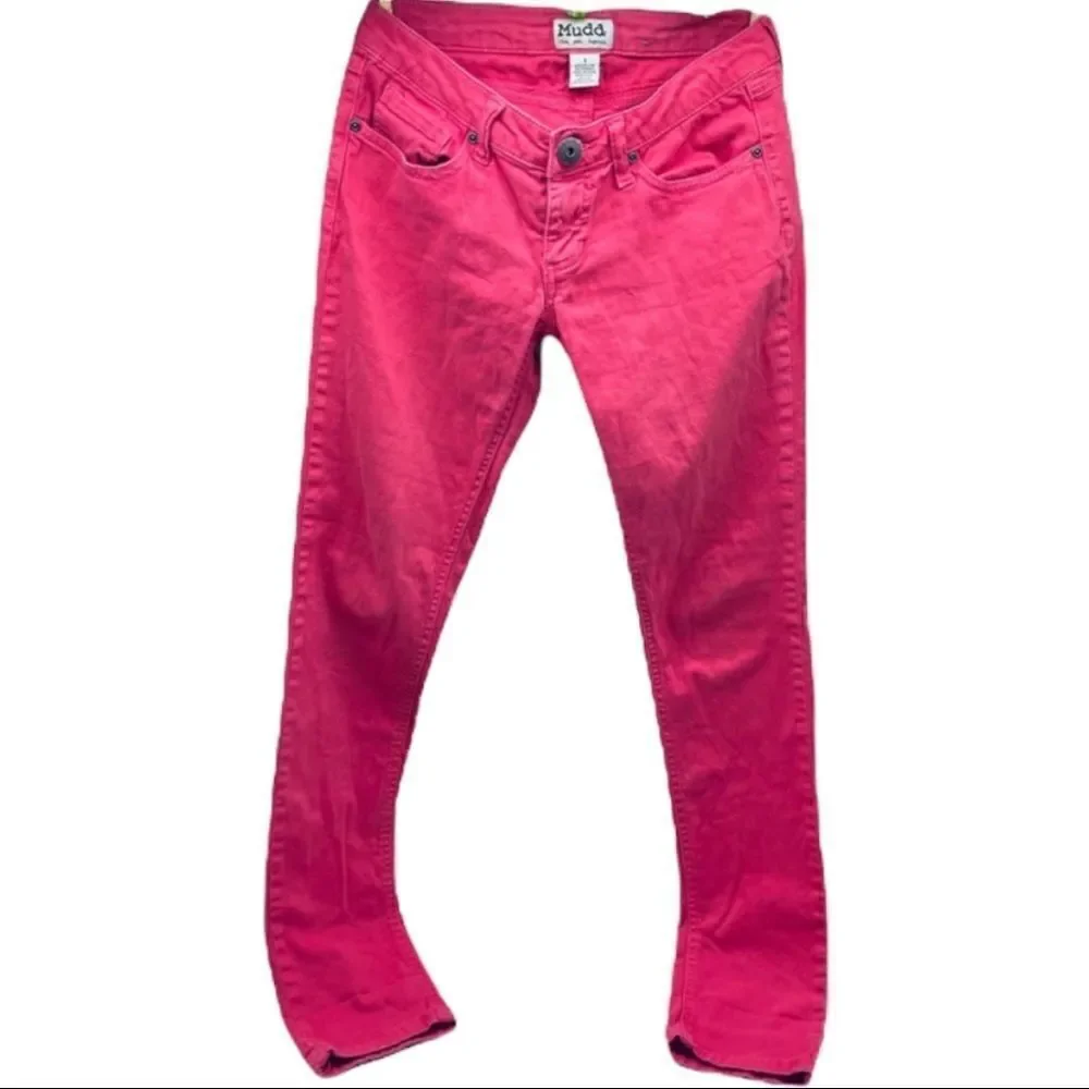 Mudd Dark Coral Skinny Jeans Size 1
